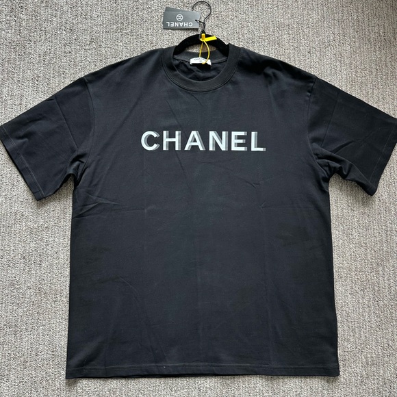 Chanel Men's Black Tee with Logo NWT - Picture 1 of 7